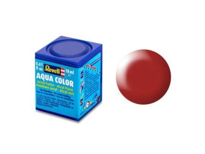 Revell Aqua  #330 Fiery Red - Satin - RAL3000 - Acryl - 18ml - Rev36330 1  - REV36330-XS