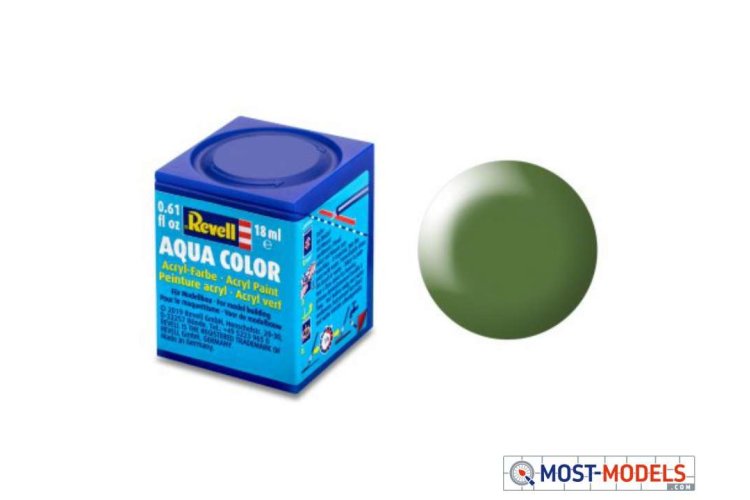 Revell Aqua  #360 Fern Green - Satin - RAL6025 - Acryl - 18ml - Rev36360 1 1 - REV36360-XS