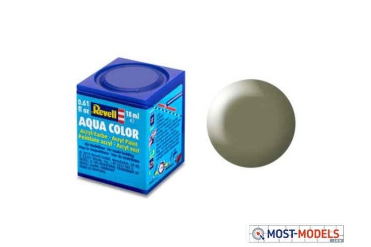 Revell Aqua  #362 Greyish Green - Satin - RAL6013 - Acryl - 18ml - Rev36362 1 1 - REV36362-XS