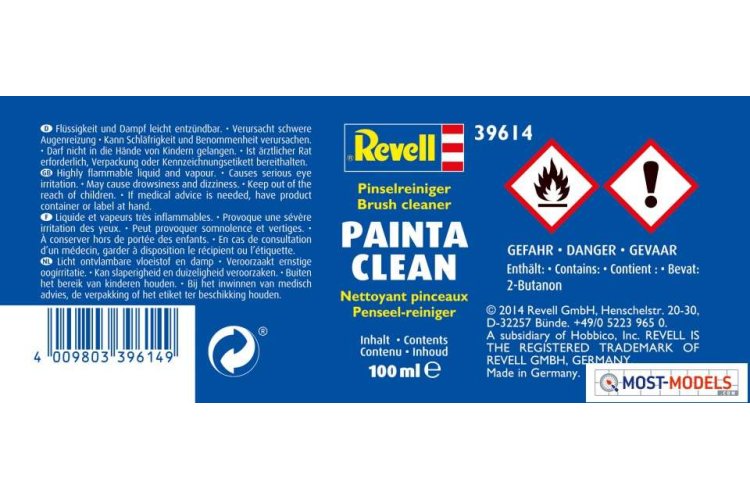 Revell 39614 Painta Clean - Brush Cleaner - 100ml - Rev39614 paintaclean 100ml - REV39614