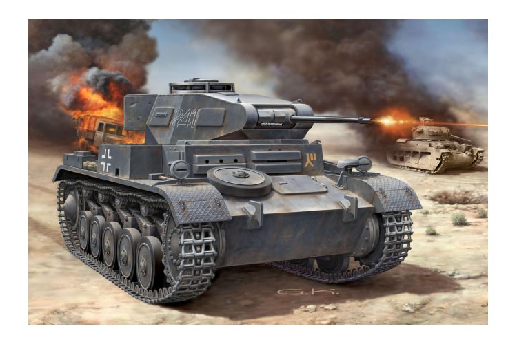 1:76 Revell 63229 Panzerkampfwagen II - PzKpfw II Ausf. F Tank - Model Set - Rev63229 5 - REV63229