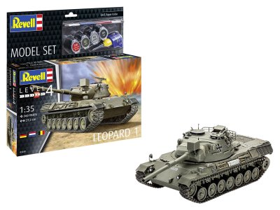 1:35 Revell 63240 Leopard 1 Tank - Model Set - Rev63240 1 - REV63240