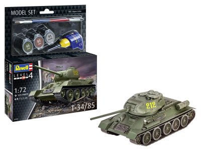 1:72 Revell 63302 T-34/85 Tank - Model Set - Rev63302 1 - REV63302