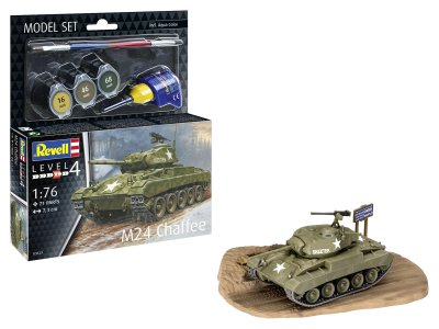 1:76 Revell 63323 M24 Chaffee Tank - Model Set - Rev63323 1 - REV63323