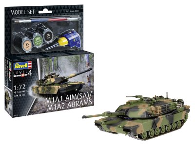 1:72 Revell 63346 M1A1 AIM(SA)/ M1A2 Abrams Tank - Model Set - Rev63346 1 - REV63346