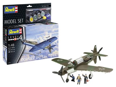 1:48 Revell 63795 Dornier Do 335 Pfeil - Propeller Vliegtuig - Model Set - Rev63795 1 - REV63795