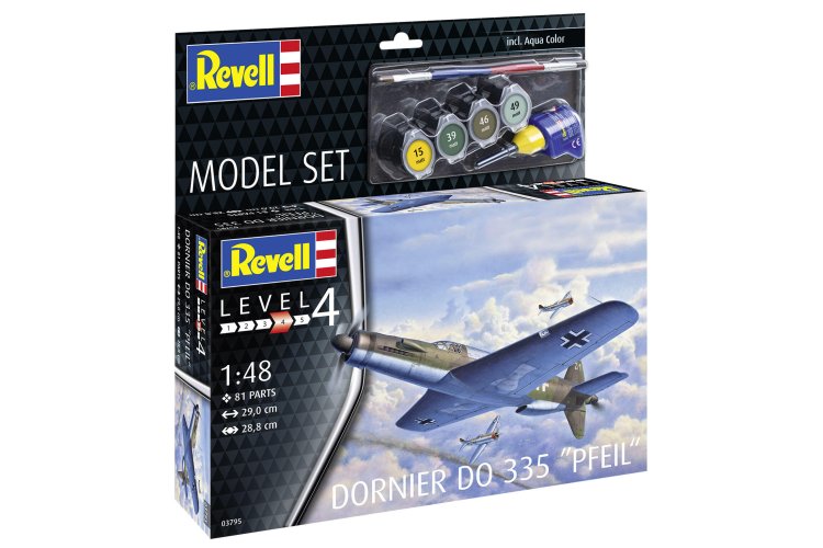 1:48 Revell 63795 Dornier Do 335 Pfeil - Propeller Vliegtuig - Model Set - Rev63795 3 - REV63795