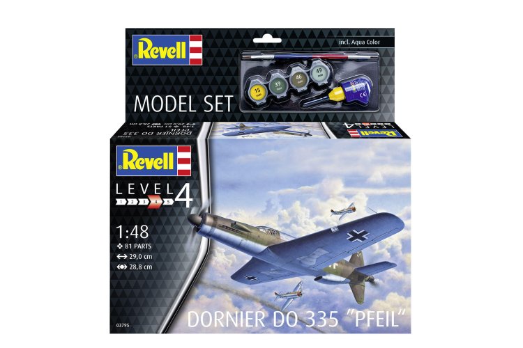 1:48 Revell 63795 Dornier Do 335 Pfeil - Propeller Vliegtuig - Model Set - Rev63795 4 - REV63795