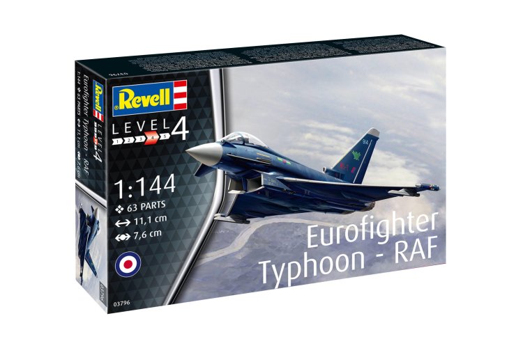 1:144 Revell 63796 Eurofighter Typhoon - RAF - Straaljager - Model Set - Rev63796 9 - REV63796