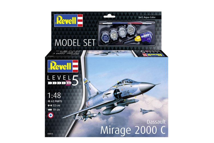 1:48 Revell 63813 Dassault Mirage 2000C - Jet Fighter - Model Set - Rev63813 2 - REV63813