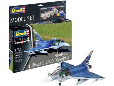 1:72 Revell 63843 Eurofighter "Luftwaffe 2020 Quadriga" - Model Set - Rev63843 - REV63843