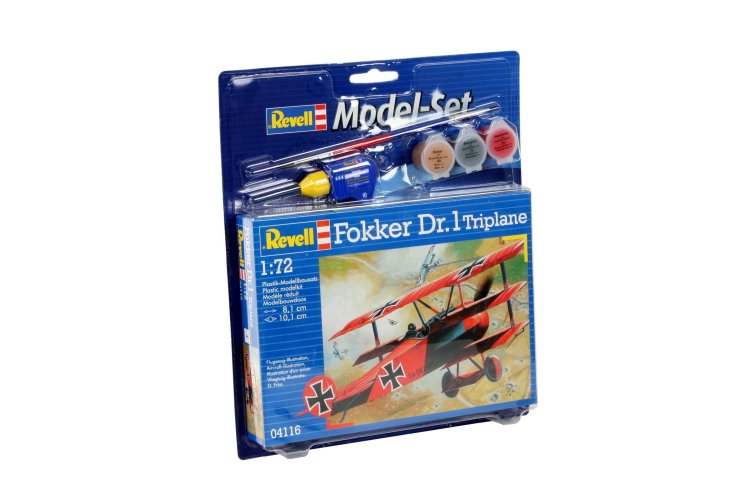 1:72 Revell 64116 Fokker DR Triplane Model.plane - Model Set - Rev64116 modell set fokker dr1 triplane 020 - REV64116