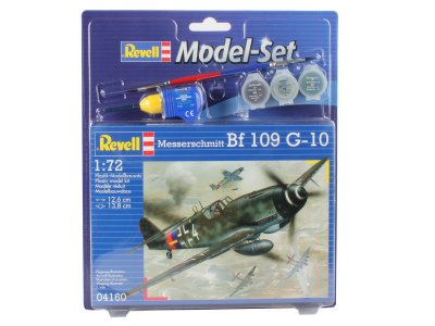 1:72 Revell 64160 Messerschmitt Bf-109 - Model Set - Rev64160 model set messerschmitt bf 109 g 10 021 1 - REV64160