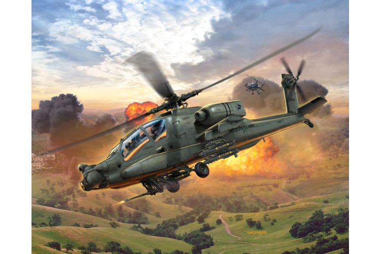 1:100 Revell 64985 AH-64A Apache - Model Set - Rev64985 1 - REV64985