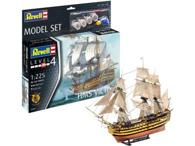 1:225 Revell 65408 HMS Victory Ship - Model Set - Rev65408 - REV65408