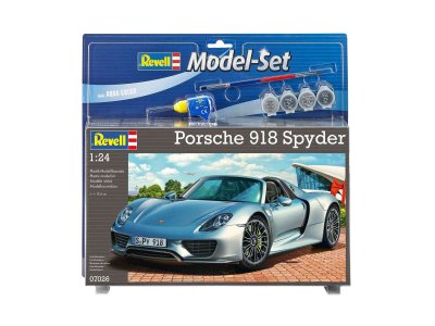 1:24 Revell 67026 Porsche 918 Spyder Car - Model Set - Rev67026 kapw model set porsche 918 spyder - REV67026