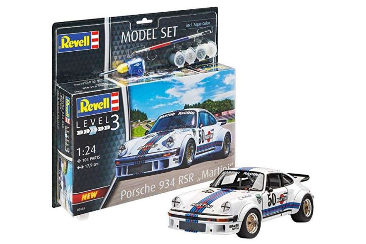 1:24 Revell 67685 Porsche 934 RSR "Martini" Car - Model Set - Rev67685 - REV67685