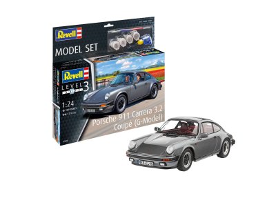 1:24 Revell 67688 Porsche 911 G Model Coupé Car - Model Set - Rev67688 model set porsche 911 carrera 3 2 coupe g model 01 - REV67688