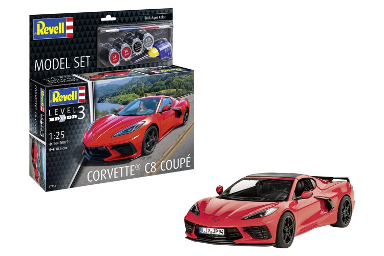 1:25 Revell 67714 Chevrolet Corvette C8 Coupe - Sport Auto - Model Set - Rev67714 1 - REV67714