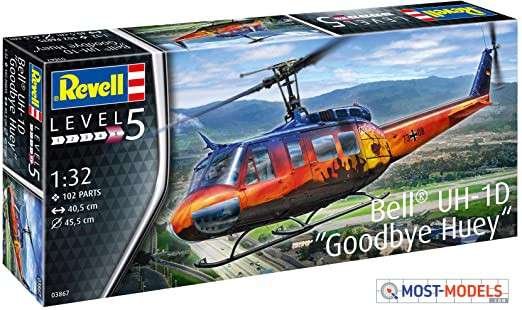 1:32 Revell 03867 Bell UH-1D "Goodbye Huey" - Limited Edition! - Revell 03867 bell uh 1d goodbye huey limited edition 1 - REV03867