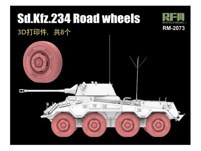 1:35 Rye Field Model 2073 Sd.Kfz.234 Road Wheels - Rfm2073 xs - RFM2073-XS