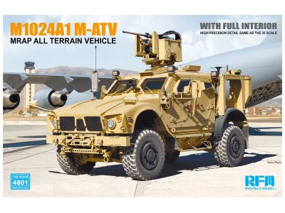 1:48 Rye Field Model 4801 M1024A1 M-ATV MRAP all terrain vehicle - Full Interior - Rfm4801 - RFM4801