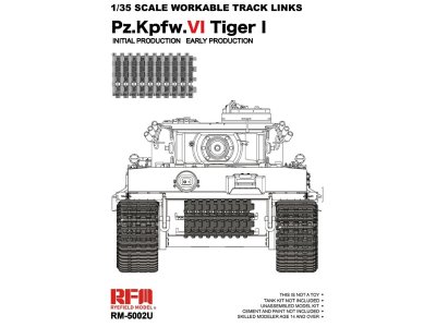 1:35 Rye Field Model 5002U Tiger I Early Production - Upgrade Version with Workable Track Links - Rfm5002u 1 - RFM5002U