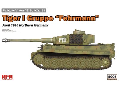 1:35 Rye Field Model 5005 Tiger I Gruppe Fehrmann -  April 1945 Northern Germany - Rfm5005 - RFM5005