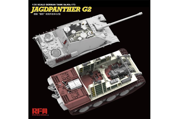 1:35 Rye Field Model 5022 Sd.Kfz 173 Jagdpanther G2 with full interior - Rfm5022 2 - RFM5022