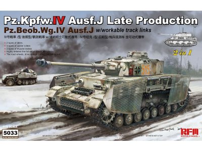 1:35 Rye Field Model 5033 RM-5033 Pz.Kpfw.IV Ausf.J Late Production Pz.Beob.Wg.IV Ausf. J 2 in 1 - Rfm5033 - RFM5033