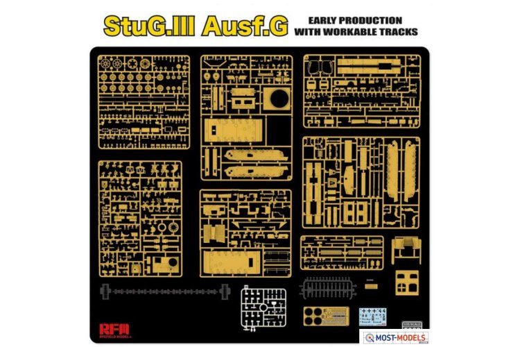 1:35 Rye Field Model 5069 StuG. III Ausf. G Early Production with workable track links - Rfm5069 1 - RFM5069