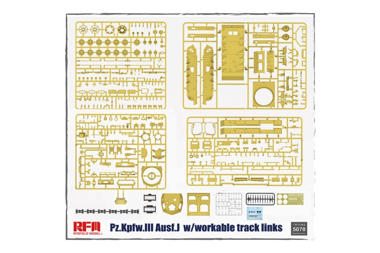 1:35 Rye Field Model 5070 Pz.Kpfw.III Ausf.J Tank - Rfm5070 2 - RFM5070