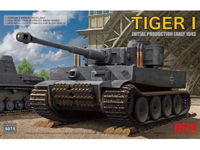 1:35 Rye Field Model 5075 Tiger I Initial Production Early 1943 - Rfm5075 - RFM5075