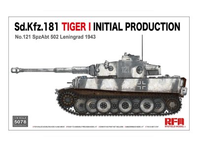 1:35 Rye Field Model 5078 Sd.Kfz.181 Tiger I Initial Production No.121 SpzAbt. 502 Leningrad 1943 - Rfm5078 - RFM5078