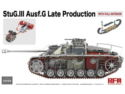 1:35 Rye Field Model 5088 StuG.III Ausf.G Late Production with full interior - Rfm5088 - RFM5088