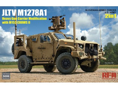1:35 Rye Field Model 5099 JLTV M1278A1 Heavy Gun Carrier Modification with M153 Crows II US Army - Rfm5099 - RFM5099
