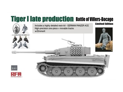 1:35 Rye Field Model 5101 Tiger I Late Production - Battle of Villers-Bocage Limited Edition - Rfm5101 1 1 - RFM5101