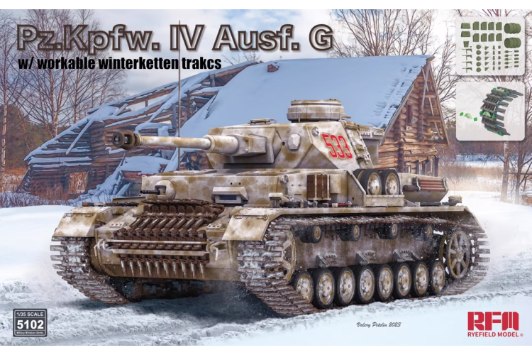 1:35 Rye Field Model 5102 Pz.Kpfw.IV Ausf.G w/Winterketten - Rfm5102 1 - RFM5102