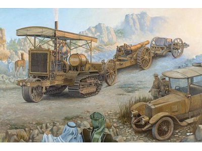 1:35 Roden 814 Holt 75 Artillery tractor w/BL 8-inch Howitzer - Rod814front - ROD814