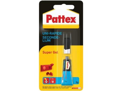Pattex 1432648 (217653) Super Glue - Super Gel - Tube - Secondelijm pattex super gel 3gr lijmen 1432648 lijmen - PAT1432648-XS