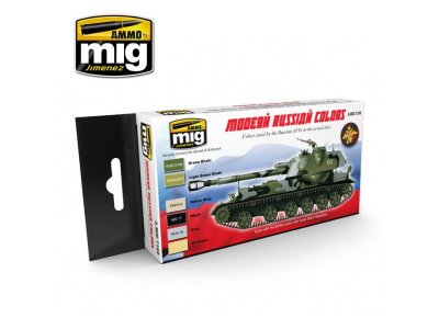 AMMO MIG 7109 Modern Russian Camo Colors - Acryl Set - Set modern russian camo color - MIG7109-XS