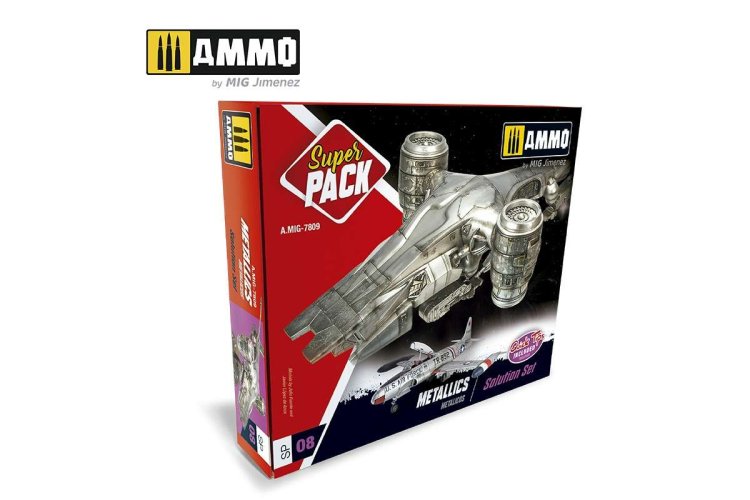 AMMO MIG 7809 Super Pack Metallics - Solution Set - Super pack metallics 1 - MIG7809