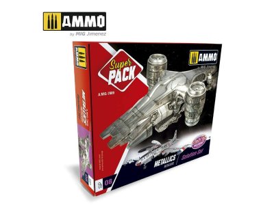 AMMO MIG 7809 Super Pack Metallics - Solution Set - Super pack metallics - MIG7809