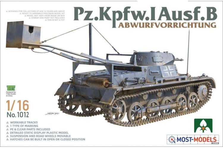 1:16 Takom 1012 Pz.Kpfw. I Ausf.B Abwurfvorrichtung - Tak1012 takom 1 - TAK1012