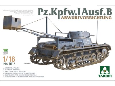 1:16 Takom 1012 Pz.Kpfw. I Ausf.B Abwurfvorrichtung - Tak1012 takom - TAK1012