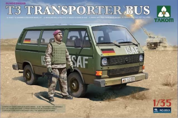 1:35 Takom 2013 Bundeswehr Volkswagen T3 Transporter Bus - Tak2013 1 - TAK2013