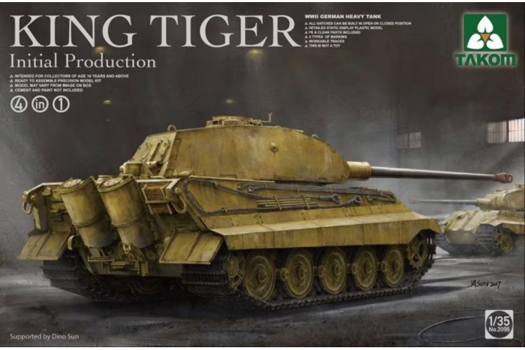 1:35 Takom 2096 WWII German Heavy Tank King Tiger - Initial production - Tak2096 1 - TAK2096