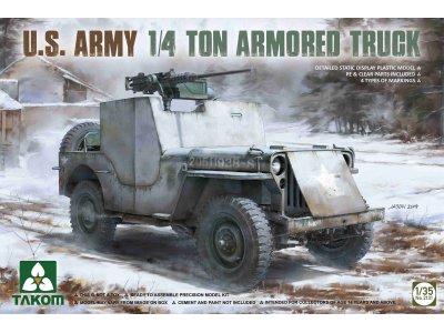 1:35 Takom 2131 U.S. Army 1/4 Ton Armored Truck - Tak2131 takom 1 35 - TAK2131