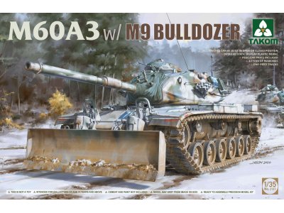 1:35 Takom 2137 M60A3 w/M9 Bulldozer Tank - Tak2137 - TAK2137