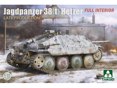 1:35 Takom 2172 Jagdpanzer 38(t) Hetzer Late Production w/Full Interior - Tak2172 - TAK2172
